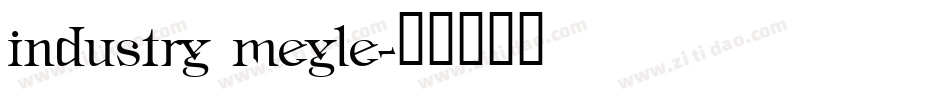 industry meyle字体转换